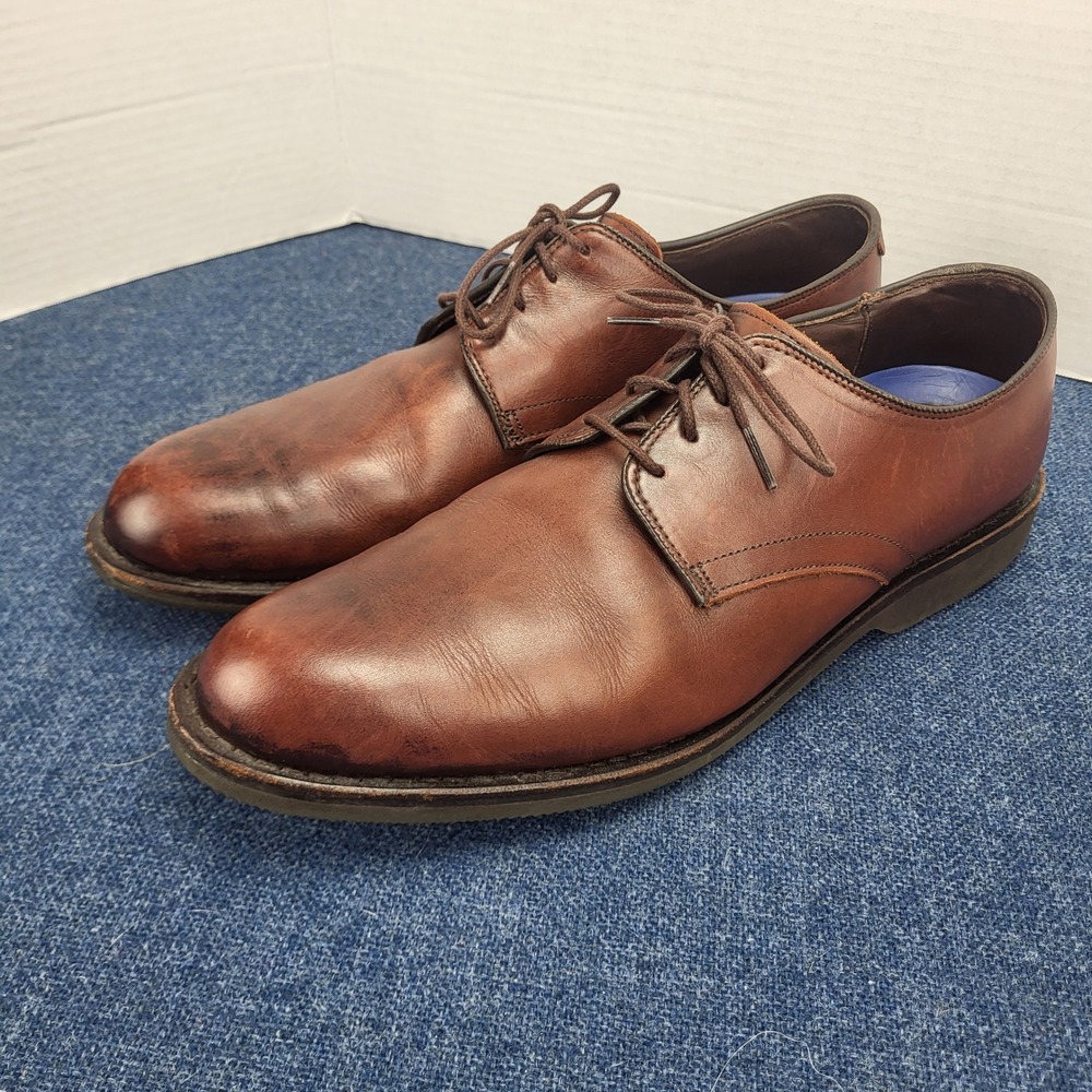 Allen Edmonds Road Warriors Badlands Brown Leather Derby Shoes Mens 11.5